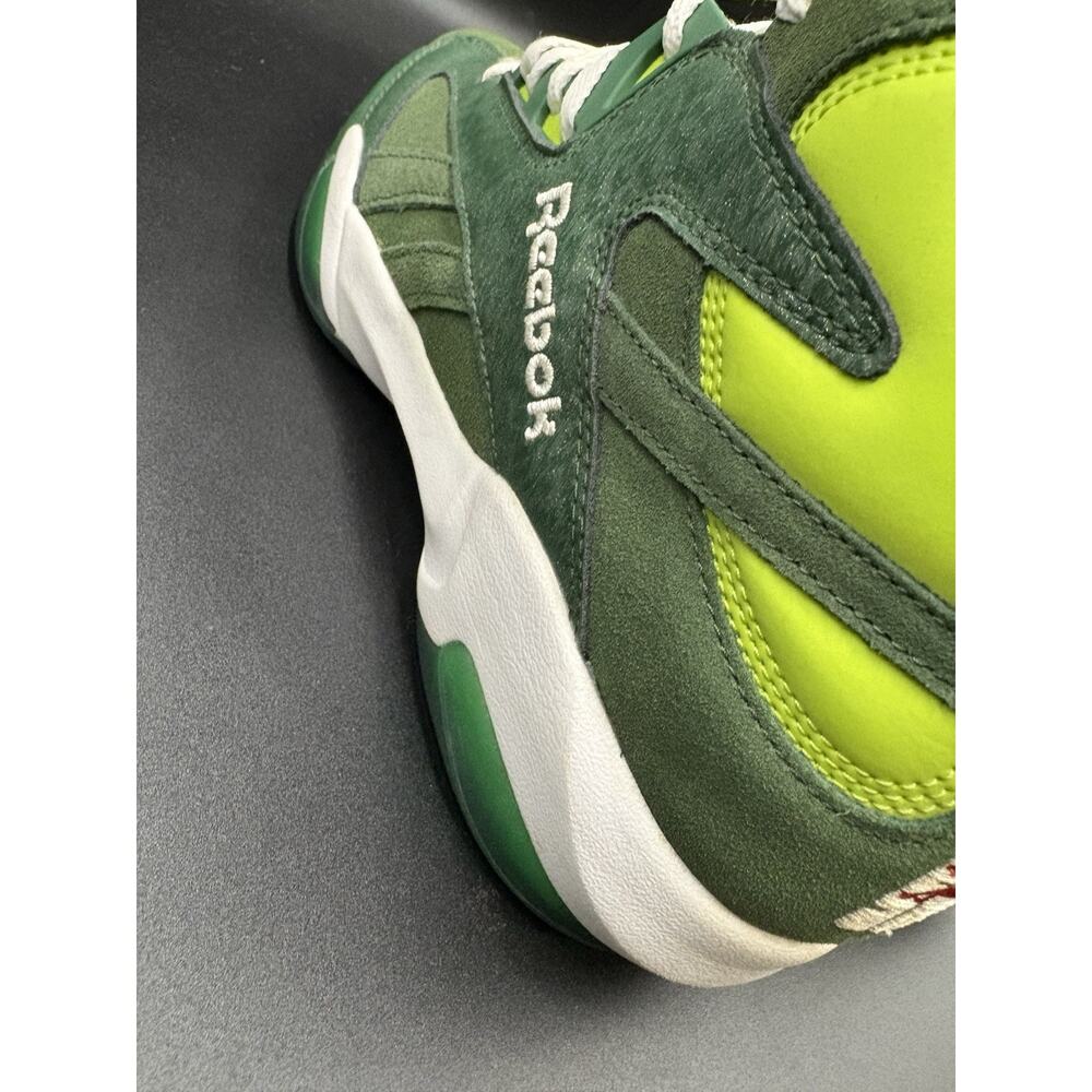 Reebok Shaq Attaq “Ghost of Christmas Present” Grinch Pump 9 mens 2013 Sneakers - Picture 2 of 15
